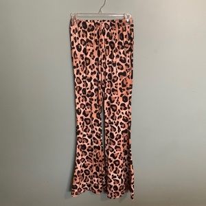 Leopard bell bottoms
